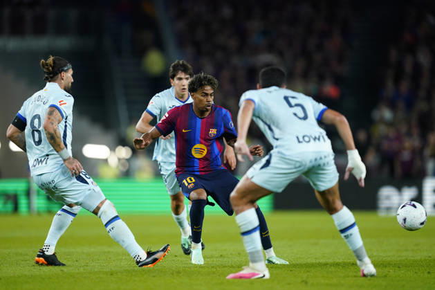 ESP: FC Barcelona, Barca - Getafe CF. La Liga EA Sports. Matchday 8. Lamine Yamal of FC Barcelona during the La Liga EA Sports match between FC Barcelona and Getafe CF played at Spotify Camp Nou Stadium on 10 Oct 2026 in Barcelona, Spain. kpng Copyright: xSergioxRuizx xPRESSINPHOTOx PS_2627_BAR_GET_047