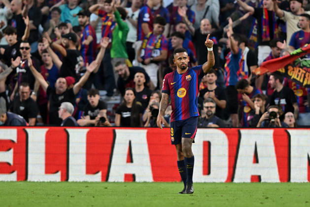 FC Barcelona, Barca v GETAFE CF SPOTIFY CAMP NOU. BARCELONA October 10,2026 FC BARCELONA vs GETAFE CF OCTOBER 10 ,2026 Gabriel Jesus (9) of FC Barcelona celebrates scoring his team s second goal during the match between FC Barcelona and Getafe CF corresponding to the eighth day of La Liga EA Sports at at Spotify Camp Nou in Barcelona, Spain. Barcelona ESP Copyright: xS.xRosx