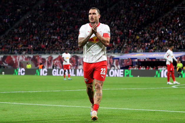 10.10.2026, xgox, Fussball 1.Bundesliga, RB Leipzig - Eintracht Frankfurt v.l. David Raum (RB Leipzig) (DFL DFB REGULATIONS PROHIBIT ANY USE OF PHOTOGRAPHS as IMAGE SEQUENCES and or QUASI-VIDEO) Leipzig