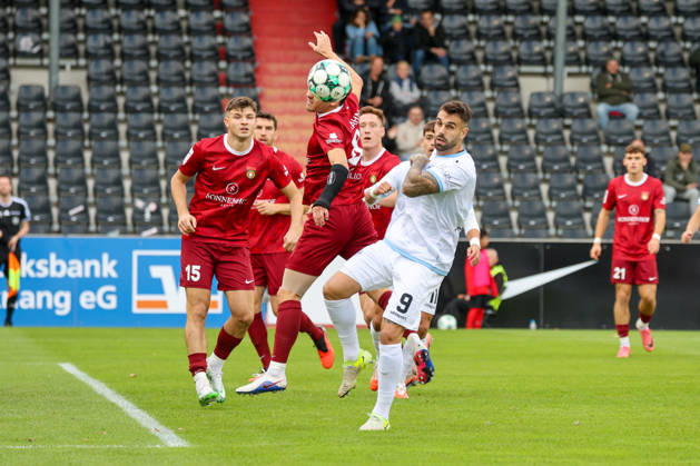 Strafraumszene, Goncalo Gregorio (SV Waldhof Mannheim, 9) Fussball: 3. Liga, 8. Spieltag, SG Sonnenhof Großaspach vs. SV Waldhof Mannheim am 10.10.2026 in Aspach-Großaspach (WIRmachenDRUCK Arena), Deutschland Aspach-Großaspach WIRmachenDRUCK Arena Deutschland Copyright: xFranzxReindelx