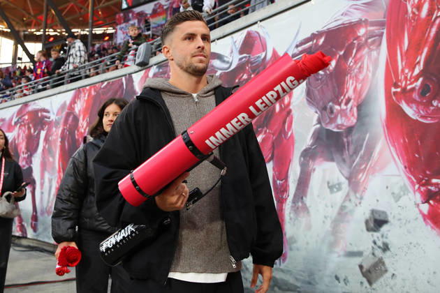 10.10.2026, xtgx, Fussball 1.Bundesliga, RB Leipzig - Eintracht Frankfurt v.l. Christoph Baumgartner (RB Leipzig) (DFL DFB REGULATIONS PROHIBIT ANY USE OF PHOTOGRAPHS as IMAGE SEQUENCES and or QUASI-VIDEO) Leipzig