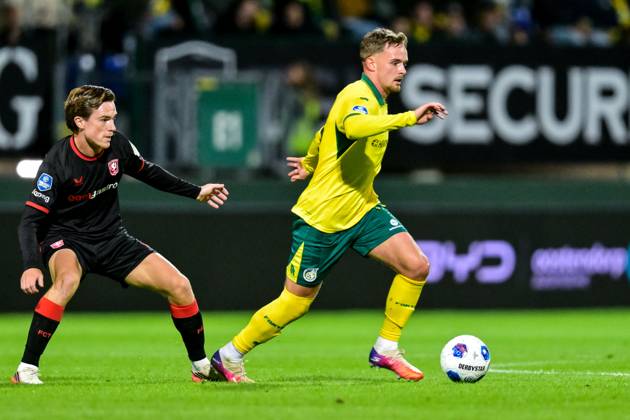 SITTARD , 10-10-2026 , Fortuna Sittard Stadium , season 2025 2026 , Dutch Eredivisie football , match between Fortuna Sittard and FC Twente , picture shows Fortuna Sittard - Twente  x208122946x Copyright:
