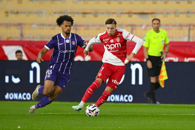 FOOTBALL : AS Monaco VS Toulouse FC - Ligue 1 McDonald s - 10 10 2026 Mathys Detourbet (ASM) - Ligue 1 McDonald s match between AS Monaoc and Toulouse Football Club on October 10, 2026 at the Louis II Stadium in Monaco. MonacoMonaco  Copyright: xWilliamxCannarellax