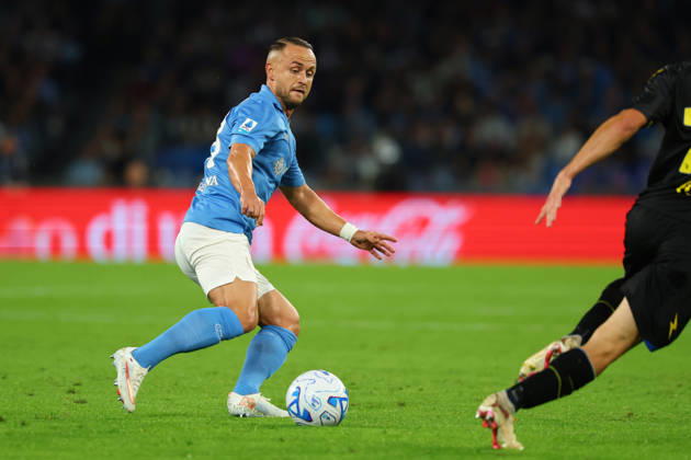 Napoli™s Stanislav Lobotka during the Serie A soccer match between Napoli and Frosinone at the Diego Armando Maradona Stadium in Naples, southern italy - Sunday , October 10, 2026. - Soccer .  Copyright: xAlessandroxGarofalo LaPressex