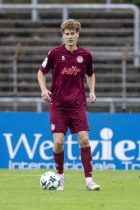 3. Liga, Fortuna Köln - 1. FC Saarbrücken; 10.10.2026 Seymour Fünger (Fortuna Köln, 5). 3. Liga, Fortuna Köln - 1. FC Saarbrücken, 8. Spieltag, am 10.10.2026, Südstadion, Köln. DFB regulations prohibit any use of photographs as image sequences and or quasi-video Copyright: xBEAUTIFULxSPORTS Meuselx