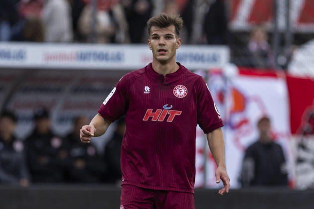 3. Liga, Fortuna Köln - 1. FC Saarbrücken; 10.10.2026 Nico Thier (Fortuna Köln, 7). 3. Liga, Fortuna Köln - 1. FC Saarbrücken, 8. Spieltag, am 10.10.2026, Südstadion, Köln. DFB regulations prohibit any use of photographs as image sequences and or quasi-video Copyright: xBEAUTIFULxSPORTS Meuselx