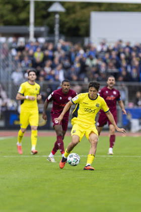 3. Liga, Fortuna Köln - 1. FC Saarbrücken; 10.10.2026 Seung-Joon Lee (1. FC Saarbrücken, 16). 3. Liga, Fortuna Köln - 1. FC Saarbrücken, 8. Spieltag, am 10.10.2026, Südstadion, Köln. DFB regulations prohibit any use of photographs as image sequences and or quasi-video Copyright: xBEAUTIFULxSPORTS Meuselx