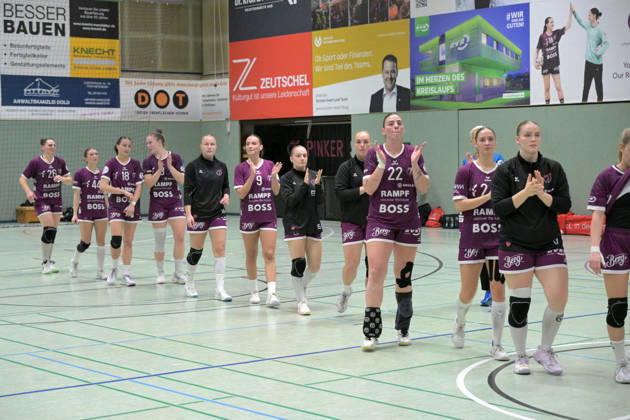 die TusSies bedanken sich bei ihren treuen Fans TusSies Metzingen vs. SCM Ramnicu Valcea, Handball, EHF, Europa Leauge Qualifikation Rueckspiel, Saison 2026 2027, 10.10.2026 TusSies Metzingen vs. SCM Ramnicu Valcea, Handball, EHF, Europa Leauge Qualifikation Rueckspiel, Saison 2026 2027, 10.10.2026 Metzingen Copyright: xEibner-Pressefotox EP_TBR