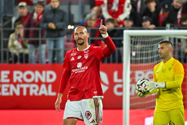 Stade Brestois 29 v Angers SCO - Ligue 1 McDonald s 2026 2027 Anthony LOPES and Ludovic AJORQUE of Brest celebrate after scores during Ligue 1 McDonald s match between Brest and Angers at Stade Francis-Le Ble on October 10, 2026 in Brest, France. Brest France  Copyright: xIconxSportx 776573329
