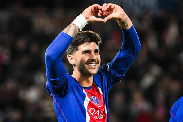 October 10, 2026, Paris, France, France: Lucas BERALDO of PSG celebrates his goal during the Ligue 1 match between Paris Saint-Germain (PSG) and Le Mans FC at Parc des Princes Stadium on October 10, 2026 in Paris, France. Paris Saint-Germain V Le Mans FC - Ligue 1  - ZUMAm308 20261010_zsp_m308_005 Copyright: xMatthieuxMirvillex