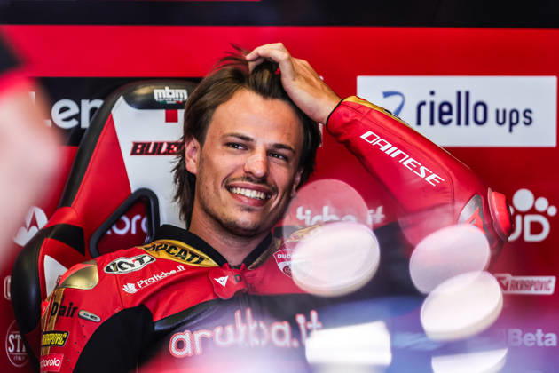 World Superbikes Estoril Round 2026 - Day 2 Nicolo Bulega of Italy rides for the Aruba.it Racing - Ducati WorldSBK Team pre race during the 2026 World Superbike Estoril Round at Circuito do Estoril in Cascais, Portugal, on October 10, 2026. Estoril Lisboa Portugal  Copyright: xMiguelxReisx originalFilename:reis-notitle261010_nphLR.jpg