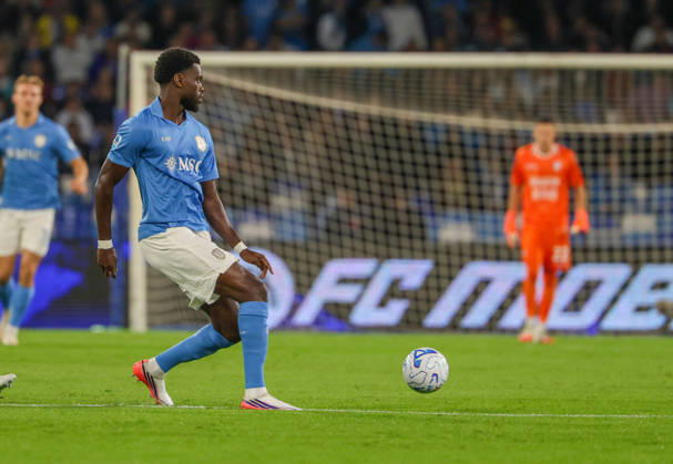 October 10, 2026, Napoli, Campania, ITALIA: Benoit Badiashile of SSC Napoli during the 2026 27 Serie A match between SSC Napoli and FC Frosinone, played on October 10, 2026, at the Stadio Diego Armando Maradona in Naples Serie A Football Match Ã¢â‚¬ 2026 27 Season: Napoli Vs. Frosinone  - ZUMAs236 20261010_aap_s236_009 Copyright: xFabioxSassox