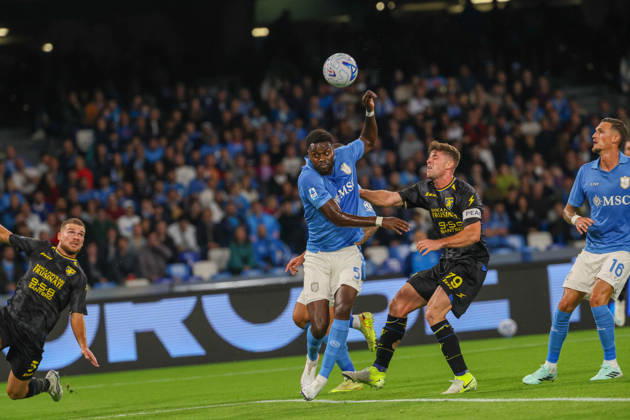 October 10, 2026, Napoli, Campania, ITALIA: Benoit Badiashile of SSC Napoli during the 2026 27 Serie A match between SSC Napoli and FC Frosinone, played on October 10, 2026, at the Stadio Diego Armando Maradona in Naples Serie A Football Match Ã¢â‚¬ 2026 27 Season: Napoli Vs. Frosinone  - ZUMAs236 20261010_aap_s236_053 Copyright: xFabioxSassox