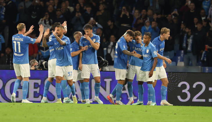 October 10, 2026, Napoli, Campania, ITALIA: Goal the Noa Lang of SSC Napoli during the 2026 27 Serie A match between SSC Napoli and FC Frosinone, played on October 10, 2026, at the Stadio Diego Armando Maradona in Naples Napoli ITALIA - ZUMAs236 20261010_aap_s236_038 Copyright: xFabioxSassox