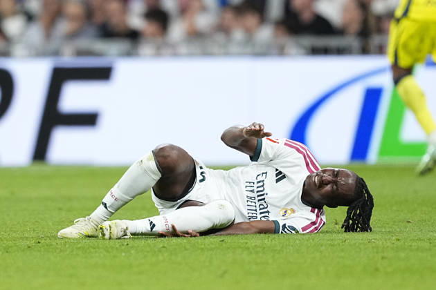October 10, 2026, Madrid, Madrid, Spain: Yan Diomande of Real Madrid CF hurts during the Spanish League, LaLiga EA Sports, football match between Real Madrid and Villarreal CF at Bernabeu stadium on October 10, 2026, in Madrid, Spain. Madrid Spain - ZUMAa181 20261010_zaa_a181_149 Copyright: xOscarxJ.xBarrosox