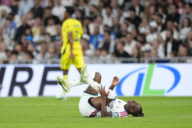 October 10, 2026, Madrid, Madrid, Spain: Yan Diomande of Real Madrid CF hurts during the Spanish League, LaLiga EA Sports, football match between Real Madrid and Villarreal CF at Bernabeu stadium on October 10, 2026, in Madrid, Spain. Real Madrid V Villarreal CF - LaLiga EA Sports  - ZUMAa181 20261010_zaa_a181_148 Copyright: xOscarxJ.xBarrosox