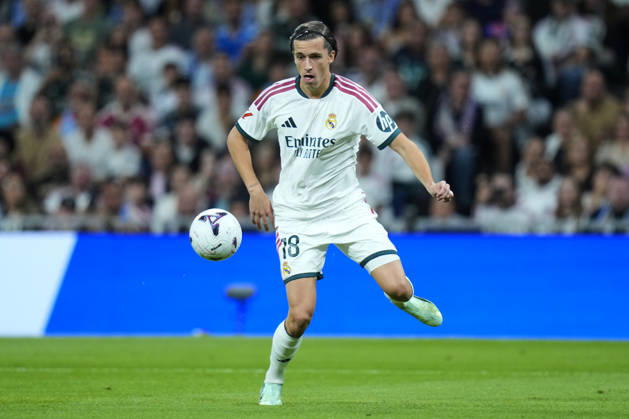ESP: Real Madrid - Villarreal CF. La Liga EA Sports. Matchday 8. Alvaro Carreras of Real Madrid CF during the La Liga EA Sports match between Real Madrid and Villarreal CF played at Santiago Bernabeu Stadium on 10 Oct 2026 in Madrid, Spain. kpng Copyright: xCesarxCebollax xPRESSINPHOTOx PS_2627_RMA_VIL_008