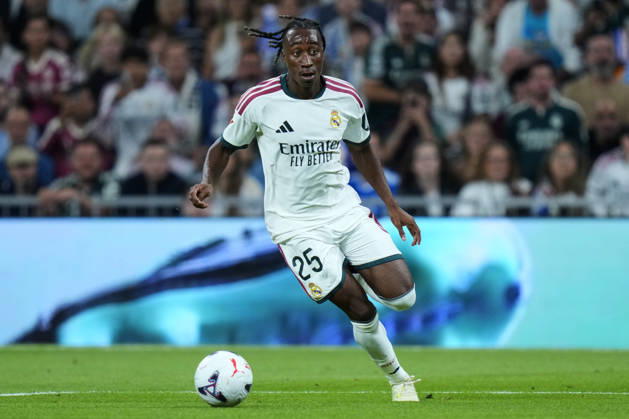 ESP: Real Madrid - Villarreal CF. La Liga EA Sports. Matchday 8. Yan Diomande of Real Madrid CF during the La Liga EA Sports match between Real Madrid and Villarreal CF played at Santiago Bernabeu Stadium on 10 Oct 2026 in Madrid, Spain. kpng Copyright: xCesarxCebollax xPRESSINPHOTOx PS_2627_RMA_VIL_011