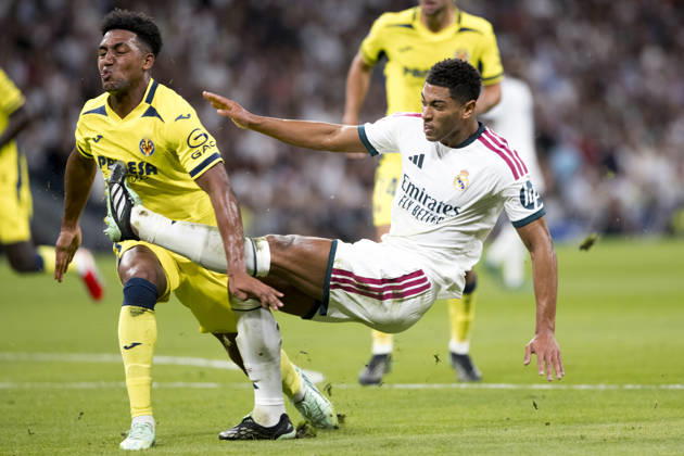 LA LIGA EA Sports - Real Madrid vs Villarreal MADRID, SPAIN - October 10:Jude Bellingham of Real Madrid attempts a shot during the La Liga 2026 27 match between Real Madrid and Villarreal at Santiago Bernabeu Stadium. (Photo by Guille Martinez f22photo) Madrid Santiago Bernabeu Stadium Spain Copyright: xGuillermoxMartinezx