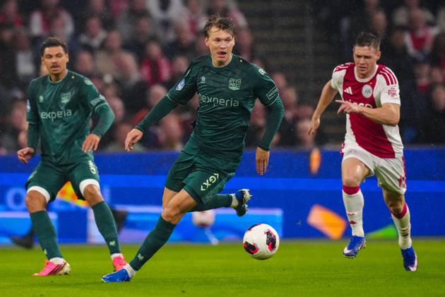 AMSTERDAM , 10-10-2026 , JohanCruyff Arena , season 2026 2027 , Dutch Eredivisie football , Match between Ajax and NEC Nijmegen , picture shows NEC Nijmegen player Perr Schuurs Ajax - NEC  x208128284x Copyright: