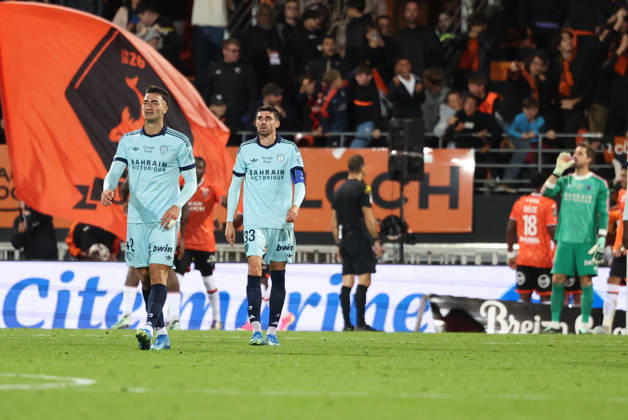 FC Lorient v Paris FC - Ligue 1 McDonald s 2026 2027 Diego COPPOLA of Paris FC and Pierre Lees-Melou of PARIS FC during Ligue 1 McDonald s match between Lorient and Paris at Stade Yves Allainmat on October 10, 2026 in Lorient, France. Lorient France  Copyright: xJohnnyxFidelinx 776573317