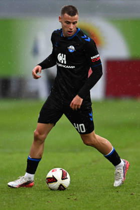 Paderborn, Home-Deluxe-Arena, 10.10.26, GER, Herren, 1.Bundesliga, Saison 2026-2027, SC Paderborn 07 - VfB Stuttgart Bild: Gabriel VIDOVIC (Paderborn) DFL regulations prohibit any use of photographs as image sequences and or quasi-video. Nordrhein-Westfalen Deutschland
