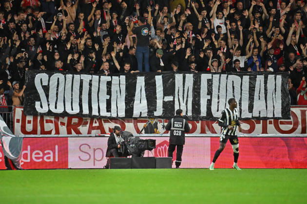 Stade Brestois 29 v Angers SCO - Ligue 1 McDonald s 2026 2027 Fans of Brest display a banner : Soutien a j-m-Furlan during Ligue 1 McDonald s match between Brest and Angers at Stade Francis-Le Ble on October 10, 2026 in Brest, France. Brest France  Copyright: xIconxSportx 776573329