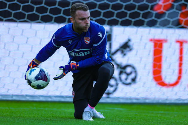 FC Zürich gegen FC Thun Brack Super League 10. Oktober 2026 Niklas Steffen (1, FC Thun) beim Warm-Up des Fussballspiels der Brack Super League, FC Zürich gegen FC Thun, 10. Oktober 2026, Stadion Letzigrund, Zürich, Schweiz. Zürich Stadion Letzigrund Zürich Schweiz