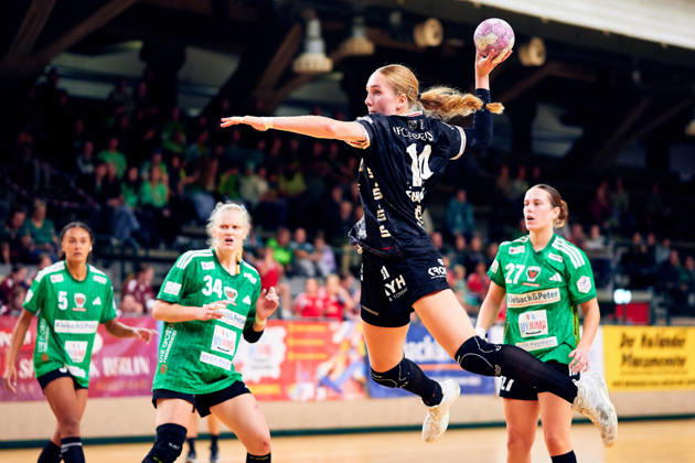 Nora Erhardt (SG Nuertingen-Zizishausen, 14), GER, 2. Handball - Bundesliga Frauen, Fuechse Berlin vs. SG Nuertingen-Zizishausen, Saison 2026 27, 5. Spieltag, 10.10.2026 GER, 2. Handball - Bundesliga Frauen, Fuechse Berlin vs. SG Nuertingen-Zizishausen, Saison 2026 27, 5. Spieltag, 10.10.2026 Berlin