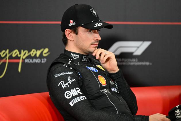Marina Bay Street Circuit Singapore, Marina Bay Street Circuit - 10 10 2026: Charles Leclerc from Monaco during the Formula 1 Singapore Grand Prix - Saturday - Qualifying at Marina Bay Street Circuit on 10 10 2026 in Singapore. (Marco Talluto Alessio Morgese SPP) Copyright: xMarcoxTallutox xAlessioxMorgesex xSPPx spp-en-MaTaAlMo-20261010_SPP_AlessioMorgese_0030
