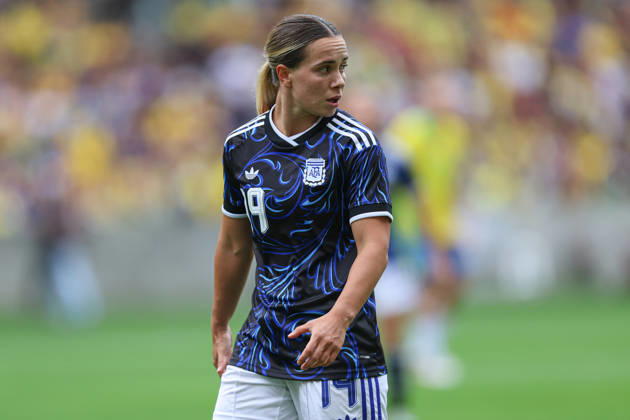 RECORD DATE NOT STATED 10th October 2026; Beira-Rio Stadium, Porto Alegre, Brazil; Friendlies Women Football, Brazil versus Argentina; Agostina Holzheier of Argentina looks on MaxxPeixoto