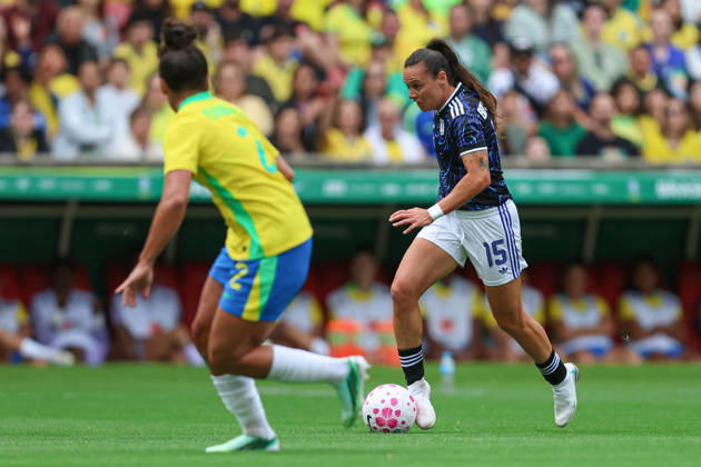 RECORD DATE NOT STATED 10th October 2026; Beira-Rio Stadium, Porto Alegre, Brazil; Friendlies Women Football, Brazil versus Argentina; Florencia Bonsegundo of Argentina runs with the ball MaxxPeixoto