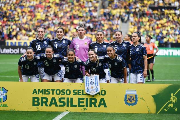 Match between Brazil and Argentina for the women s national team, Nationalteam friendly Argentina team during the match between Brazil and Argentina, valid for the friendly of the women s national team, held at the Beira-Rio stadium, in Porto Alegre this Saturday (10). Porto Alegre Rio Grande do Sul Brasil Copyright: xRodrigoxZiebellx