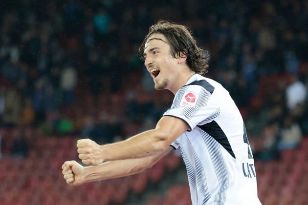 10.10.2026 Zuerich, SCHWEIZ, Stadion Letzigrund Zuerich, Herren Fussball Super League FC Zuerich - FC Thun Torjubel Doron Lichtenstein (FCZ)