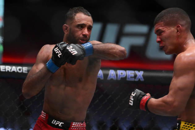 October 10, 2026, Las Vegas, Nevada, USA: JAI HERBERT defeats MATHEUS CAMILO by unanimous decision (29-28, 29-28, 29-28) during UFC Fight Night night the Meta APEX in Las Vegas. Las Vegas USA - ZUMAo117 20261010_zsp_o117_021 Copyright: xMikaelxOnax