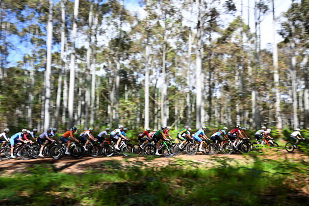 2026 UCI Gravel World Championships Picture by Zac Williams SWpix.com - 11 10 2026 - Cycling - 2026 UCI Gravel World Championships - Nannup, Western Australia, Australia - Men™s Elite - The peloton Copyright: x xSWpix.comx(t axPhotographyxHubxLtd)xZacxWilliams SWpix.comx SWP-3030-24504