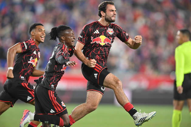 October 10, 2026, Harrison, New Jersey, United States of America: Harrison, New Jersey United States of America. 10 Oct, 2026. New York Red Bulls defender DEVIN PADELFORD (59) celebrates his first goal of the season at Sports Illustrated Stadium New York defeats San Diego 4 to 1. Credit: , Jr. Zuma Press Harrison United States of America - ZUMAa301 20261010_aaf_a301_004 Copyright: xBrooksxVonxArxx