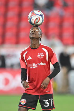 October 10, 2026, Harrison, New Jersey, United States of America: Harrison, New Jersey United States of America. 10 Oct, 2026. New York Red Bulls forward MOHAMMED SOFO (37) in action at Sports Illustrated Stadium New York defeats San Diego 4 to 1. Credit: , Jr. Zuma Press Harrison United States of America - ZUMAa301 20261010_aaf_a301_008 Copyright: xBrooksxVonxArxx