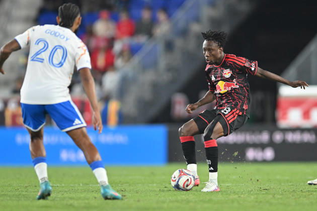 October 10, 2026, Harrison, New Jersey, United States of America: Harrison, New Jersey United States of America. 10 Oct, 2026. New York Red Bulls midfielder RONALD DONKOR (48) in action at Sports Illustrated Stadium New York defeats San Diego 4 to 1. Credit: , Jr. Zuma Press Harrison United States of America - ZUMAa301 20261010_aaf_a301_017 Copyright: xBrooksxVonxArxx