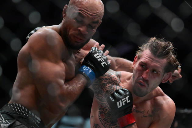 October 10, 2026, Las Vegas, Nevada, USA: BRENDAN ALLEN defeats CHRISTIAN LEROY DUNCAN by submission (rear-naked choke) at 2:46 of Round 5 during UFC Fight Night night the Meta APEX in Las Vegas. Las Vegas USA - ZUMAo117 20261010_zsp_o117_030 Copyright: xMikaelxOnax