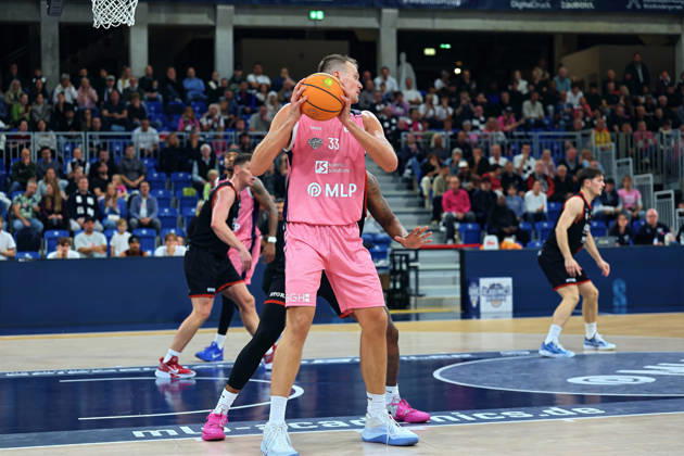 Ryan Muszynski (MLP Academics Heidelberg, 33) GER BBL MLP Academics Heidelberg - SBB Baskets Wolmirstedt Basketball Barmer 2.Basketball Bundesliga ProA 4.Spieltag Saison 2026 2027 10.10.2026 GER MLP Academics Heidelberg - SBB Baskets Wolmirstedt, Basketball Barmer 2.Basketball Bundesliga ProA 4.Spieltag Saison 2026 2027 10.10.2026 Heidelberg Copyright: xEibner-Pressefoto JoergxHirschx EP_JHH