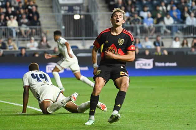Philadelphia Union Vs Real Salt Lake - October 10, 2026 Zach Booth 23 of Real Salt Lake reacts to a missed shot during the Major League Soccer 2026 match between Philadelphia Union and Real Salt Lake at Subaru Park in Chester, Pennsylvania, United States, on October 10, 2026. Philadelphia United States  Copyright: xJackxMegawx originalFilename:megaw-philadel261010_npirI.jpg