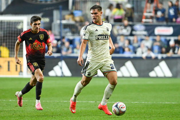 Philadelphia Union Vs Real Salt Lake - October 10, 2026 Frankie Westfield, 39, of the Philadelphia Union, is in possession during the Major League Soccer 2026 match between Philadelphia Union and Real Salt Lake at Subaru Park in Chester, Pennsylvania, United States, on October 10, 2026. Philadelphia United States  Copyright: xJackxMegawx originalFilename:megaw-philadel261010_npV9M.jpg