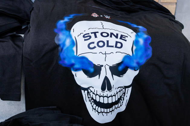 Toronto FC v CF Montreal A T-shirt featuring a Stone Cold graphic design is given to fans to commemorate the collaboration between Toronto FC and WWE during a Major League Soccer game between Toronto FC and CF Montreal at BMO Field in Toronto, Ontario, Canada, on October 10, 2026. Toronto Ontario Canada  Copyright: xIndrawanxKumalax originalFilename:kumala-majorlea261010_npfhf.jpg