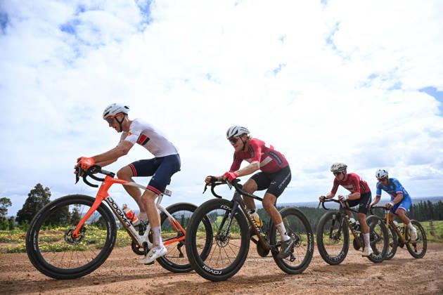 2026 UCI Gravel World Championships Picture by Zac Williams SWpix.com - 11 10 2026 - Cycling - 2026 UCI Gravel World Championships - Nannup, Western Australia, Australia - Men™s Elite - Connor Swift (Great Britain), Mads Würtz Schmidt (Denmark), Magnus Bak Klaris (Denmark), Martin Stosek (Czechia) Copyright: x xSWpix.comx(t axPhotographyxHubxLtd)xZacxWilliams SWpix.comx SWP-3030-24591