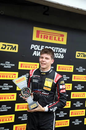 Hockenheim, Deutschland 09.- 11. Oktober 2026: DTM - 2026 - Saisonfinale - Hockenheimring Qualifying Sonntag Im Bild: Bastian Buus (DNK) Pole Position fuer DTM Finalrennen in Hockenheim Hockenheimring Baden Württemberg Copyright: xFotostandx xHorstxBernhardtx