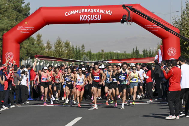 Presidential Run in Ankara ANKARA, TURKIYE - OCTOBER 11: Participants take part in the Presidential Run, organized by the Turkish Athletics Federation, in Ankara, Turkiye, on October 11, 2026. Utku Ucrak Anadolu Ankara Turkey. Editorial use only. Please get in touch for any other usage.  Copyright: x2026xAnadoluxUtkuxUcrakx