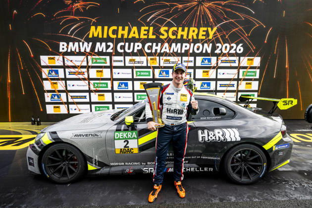 BMW M2 Cup, 9. + 10. Rennen Hockenheim 2026 2 BMW M2 Racing, Hofor Racing by Bonk Motorsport: Michael Schrey - picture by Gruppe C Photography Hockenheim Hockenheimring Baden-Württemberg Deutschland Copyright: xGruppexCxPhotographyx