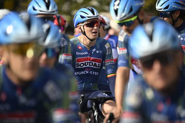 Paris Tours 2026 Cycling Race TOURS, FRANCE - OCTOBER 11 : Merlier Tim (BEL) of Soudal Quick-Step during the 120th edition of Paris Tours an UCI ProSeries 1.Pro one day cycling road race for Men Elite of 216.2 km with start in Chartres and finish in Tours on October 11, 2026 in Tours, France, 11 10 2026 ( Motordriver Guy De Vuyst - Tours France  Copyright: xNicoxVereeckenx