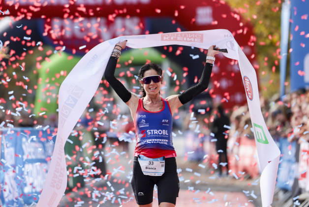 RUNNING - Graz Marathon 2026 GRAZ,AUSTRIA,11.OCT.26 - RUNNING - Graz Marathon. Image shows the rejoicing of Bianca Ederer (AUT).  GEPAxpictures xMatthiasxTrinkl